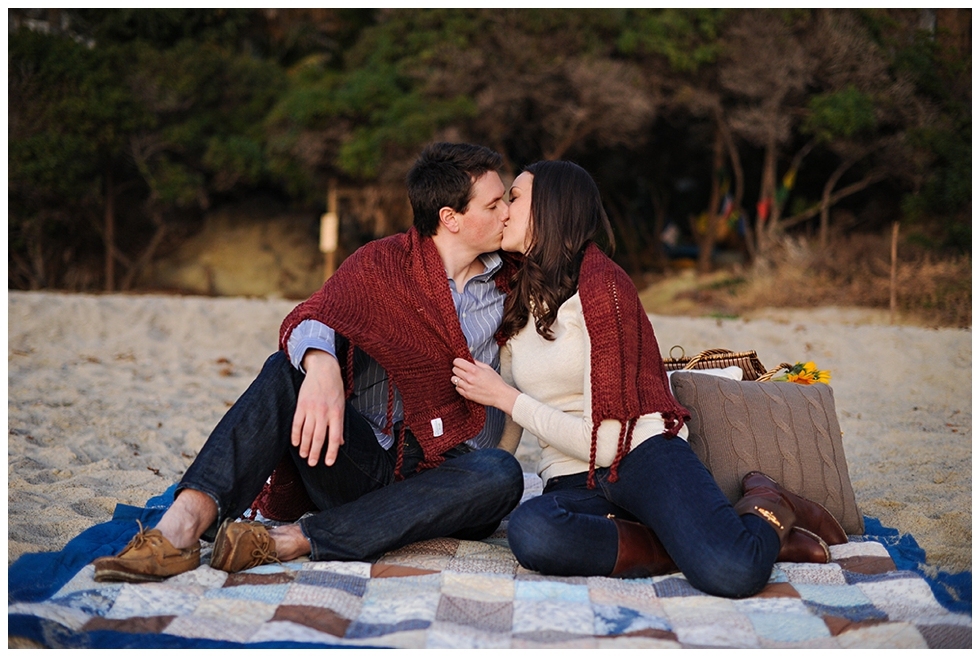 Picnic at Laguna Beach Romantic Engagement Photos, Kate Noelle, Orange County Wedding Photographer